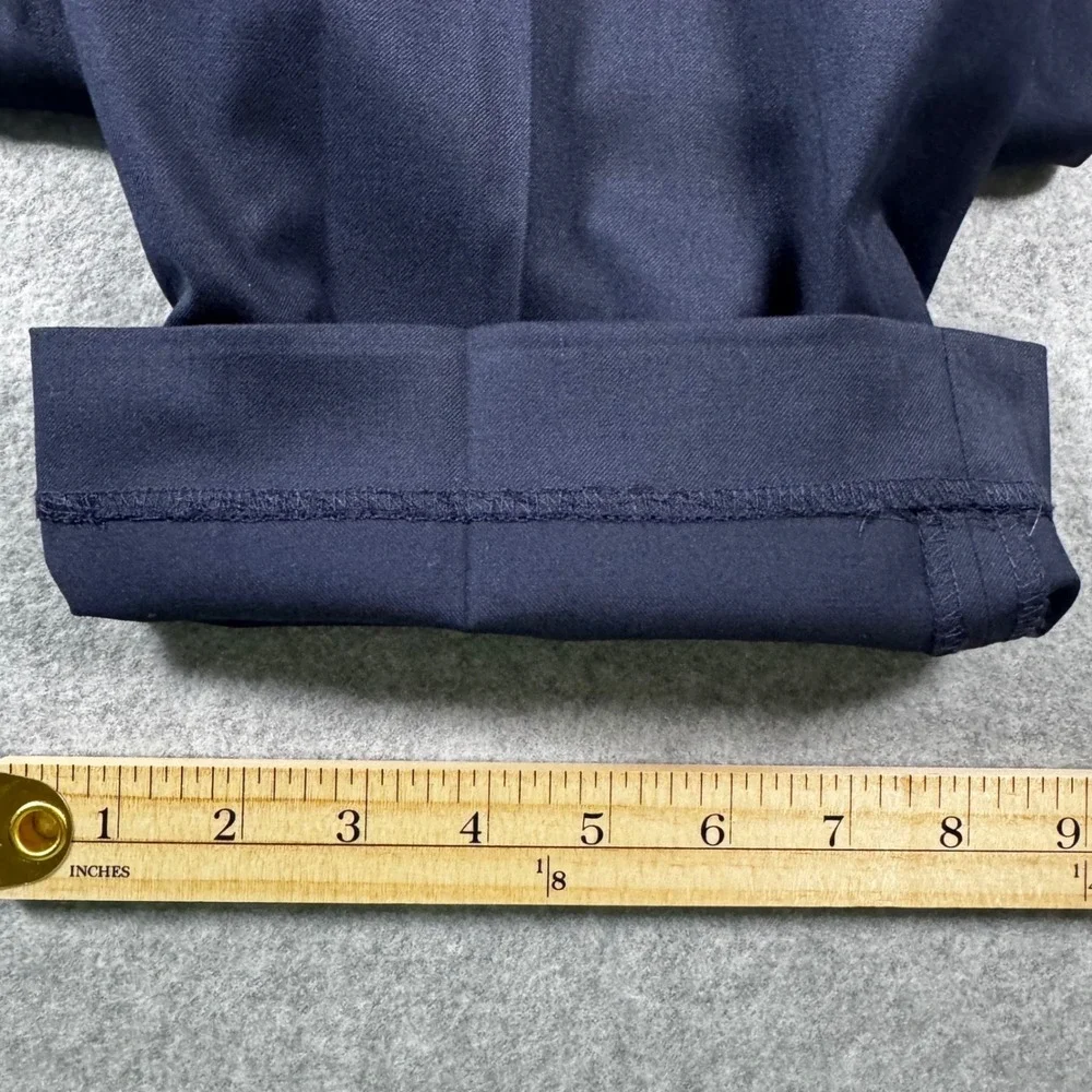 Lauren Ralph Lauren Dress Pants Mens 42x30 Navy Blue Excellent Total Comfort